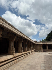 the ancient ruins of the temple