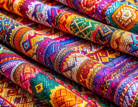 Close-up of Kalinga tribal textile fibers