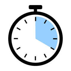 Stopwatch showing partial time elapsed