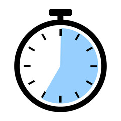 Stopwatch icon representing time management