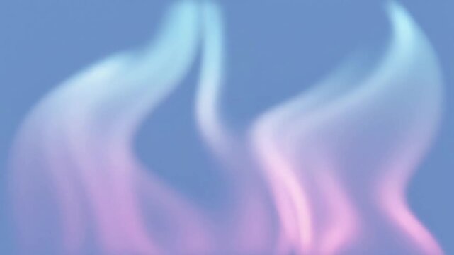 Ethereal Glow A locked-off camera shot capturing the gentle, organic ebb and flow of pastel duotone 'firelight' against a soft, undefined backdrop, creating a tranquil and mystical ambiance.