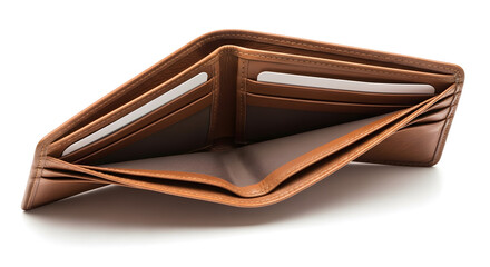 No Cash in Wallet Concept for Economic Difficulty Isolated