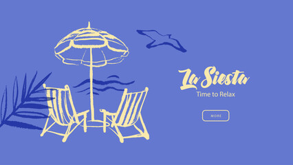 Obraz premium Italy Mediterranean coastal vacation banner. Hand drawn sketch sea poster. Dolce vita summer vibe. Vintage summer crayon vector illustration