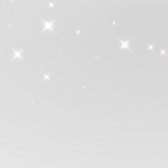 Naklejka premium Golden Christmas sparkle with magical glowing dust