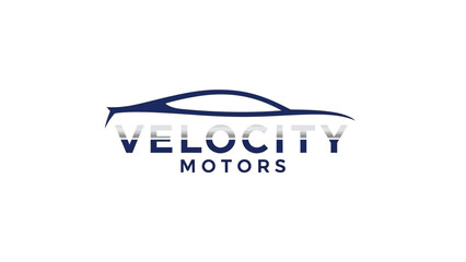 Velocity Motors Logo Car Automobile Design.