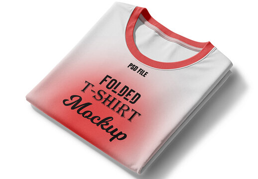 Folded T Shirt Mockup