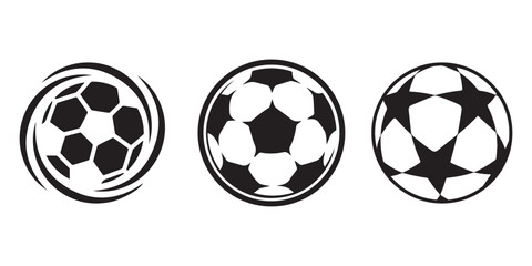 Black and white soccer ball with shadow isolated on white background © Munaroh