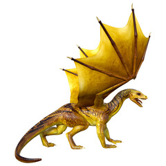 Fototapeta premium 3D Rendering Fairy Tale Dragon on White