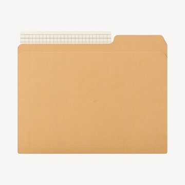 Vintage folder with grid tab