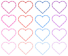 seamless pattern with hearts