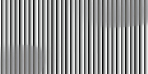 Monochrome waves with transparent vertical layering and soft opacity shifts. Abstract distorted glass effect, minimal and textured in grayscale palette. Vector illustration for futuristic design