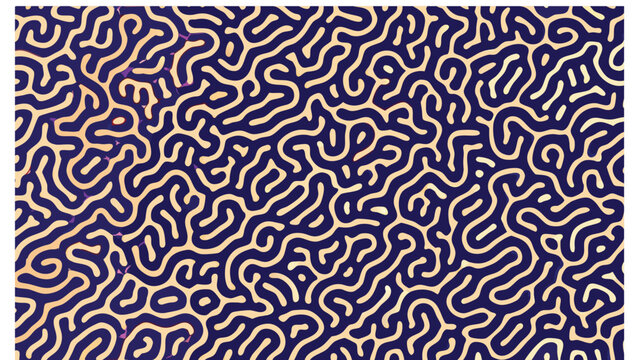 Intricate organic maze formation with branching swirls and colorful patterns