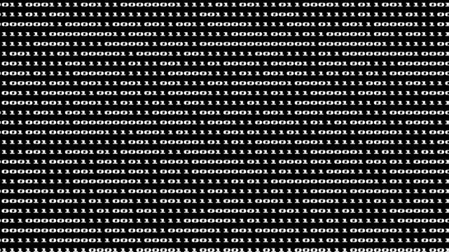 Realistic Binary Code Stream Cascading 0 and 1 up to down animation. abstract data, information, and the digital realm technology and data effect concept. 