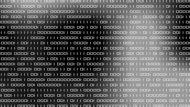 Realistic Binary Code Stream Cascading 0 and 1 up to down animation. abstract data, information, and the digital realm technology and data effect concept. 