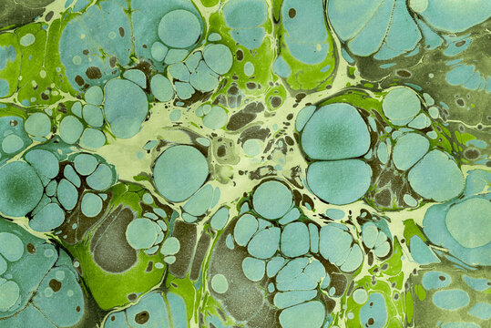 ebru art or marbling art on paper abstract background, liquid marble pattern background 