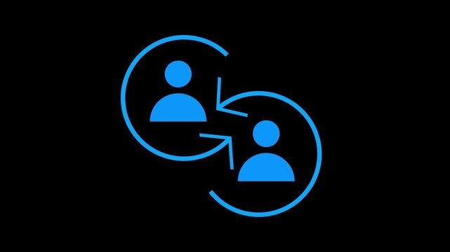 Affiliate program icon showing partnership-based marketing, referral connections, and commission-driven income growth in a clean and minimal style.