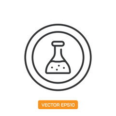 Organic Cosmetics Icons. Thin Line Symbol Elements Collection.