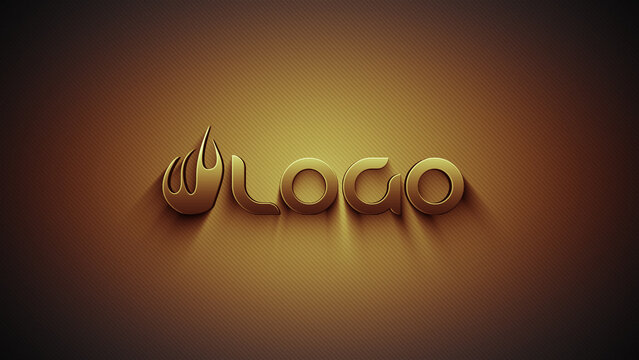 Golden Retro Logo or Title