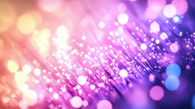 Vibrant kaleidoscope of colorful bokeh lights transitioning in vivid patterns