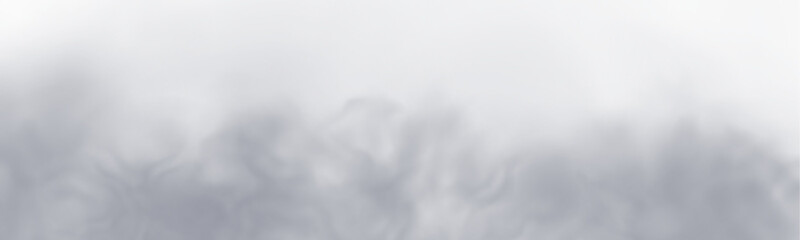 Naklejka premium Dark smoky fog drifts naturally across clear background. Gradient edges and motion blur create realistic atmospheric depth. Perfect for gothic, horror, or cinematic designs. PNG