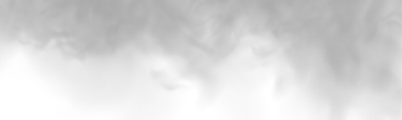 Obraz premium Soft mist spreads gently on transparent background. Light gradients enhance airy movement and depth. Ideal for cinematic overlays, digital art, or posters. PNG