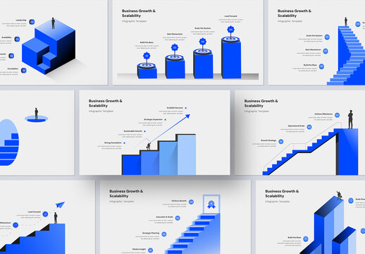 Modern Business Growth and Scalability Infographic Template for Corporate Strategy Presentation