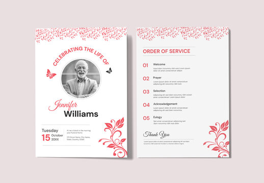 Funeral Program Template