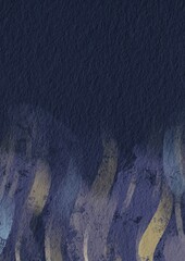 Naklejka premium Deep Blue Abstract Painting with Artistic Texture for Psychology , entertainment and music Concepts.
