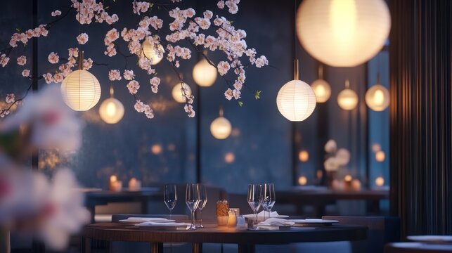 Restaurant interior ambiance