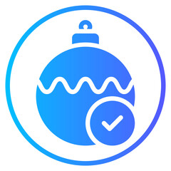 Obraz premium bauble gradient icon