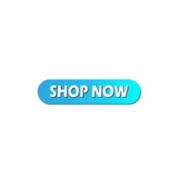 Fototapeta premium Shop now png Button, Transparent ackground, Shop now Label, Shop now Sticker. Sky Blue gradient color