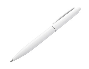 A white, sleek, modern writing instrument on a black background