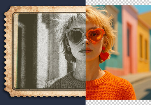 Grainy Stamp Photo Effect