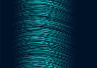 Blue minimal wavy neon lines abstract futuristic glowing background. Vector digital art design