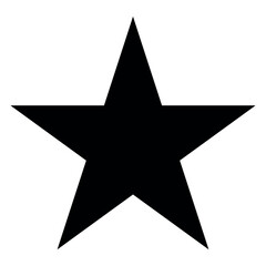 Fototapeta premium Black star icon