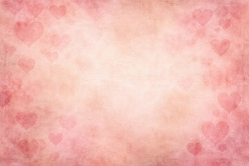 Obraz premium Soft pink textured background with subtle heart shapes.