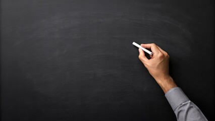 Person writing social justice on a gigapixel standard v2 4x blackboard