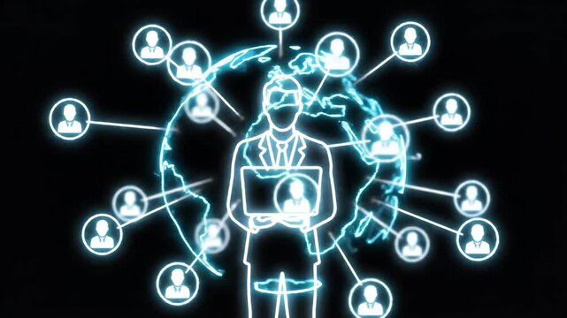 Neon Connected Leader With Global Network Of Contacts.