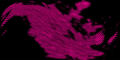 Pink powder explosion on black background. Colored cloud. Colorful dust explode. Paint Holi.