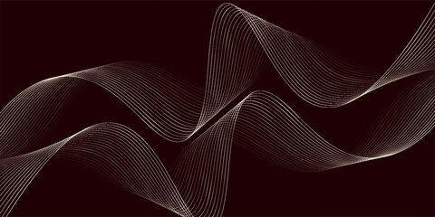 Artistic geometric line with colorful gradient background. perspectives of geometric abstraction.