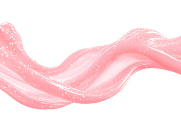 Dynamic Splash of Pink Glitter Slime