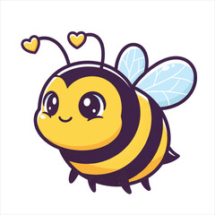 Obraz premium Illustration vector of a bee