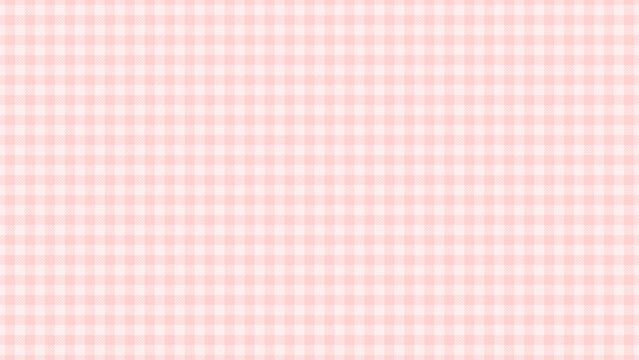 ピンク色のチェック柄のテクスチャ - ギンガム/シェパードチェックのかわいいパターン - 16:9