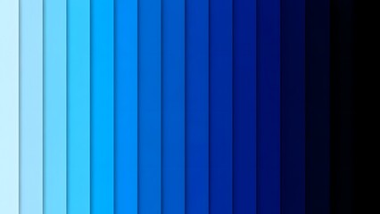 A gradient spectrum of blue hues transitions smoothly from light cyan to deep black