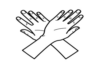 Obraz premium Hands in prayer position