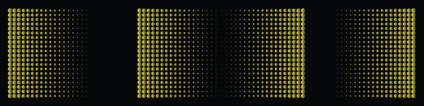 Abstract pattern of fading yellow-green dots creating a visual gradient effect