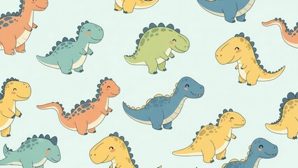 Fototapeta premium Dinosaur pattern