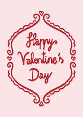 happy valentine&rsquo;s day card