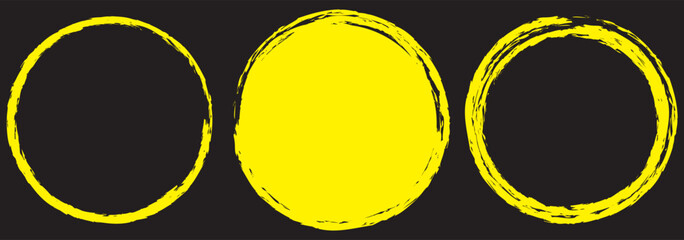 Grunge round shapes. Grunge banner collection. eps 10