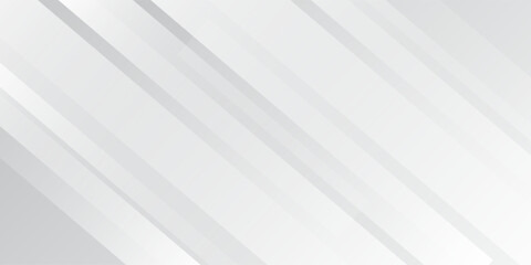 Obraz premium White modern abstract background with line pattern, banner design vector